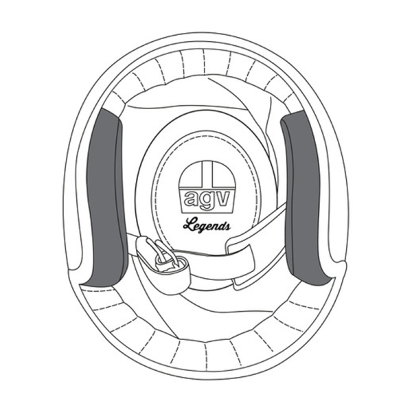 AGV X70 Premium Cheek Pads
